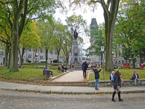 Place d'Armes in Quebec City, Canada