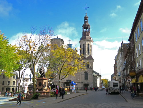 Basilica in Quebec City, Canada